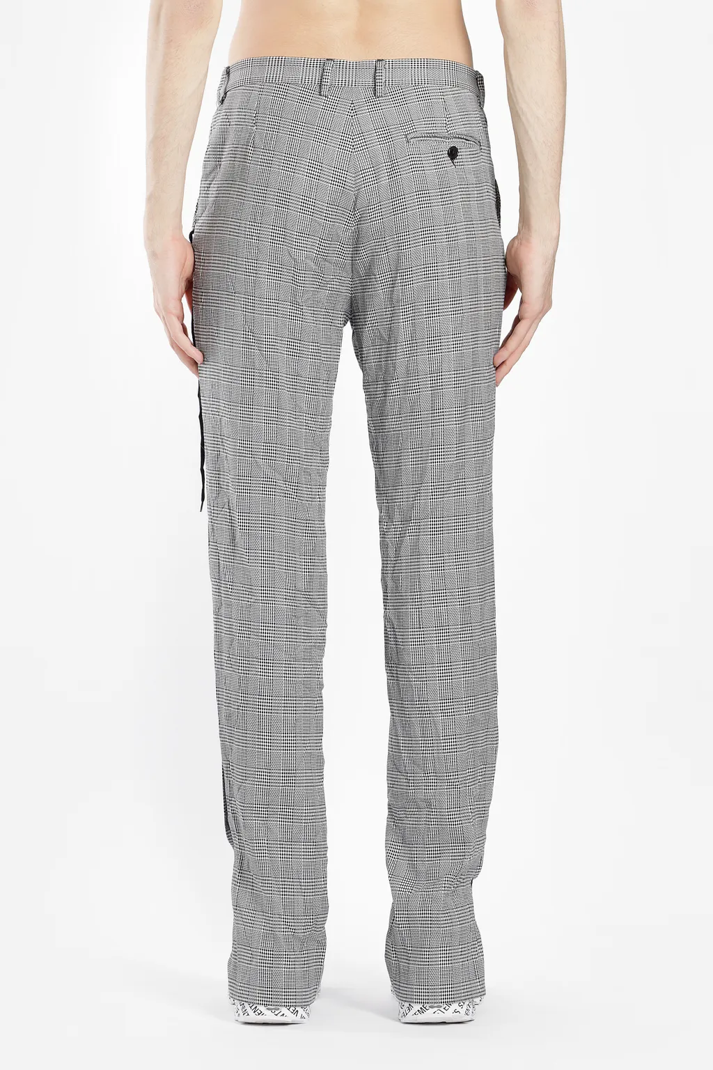 Grey Plaid Trousers