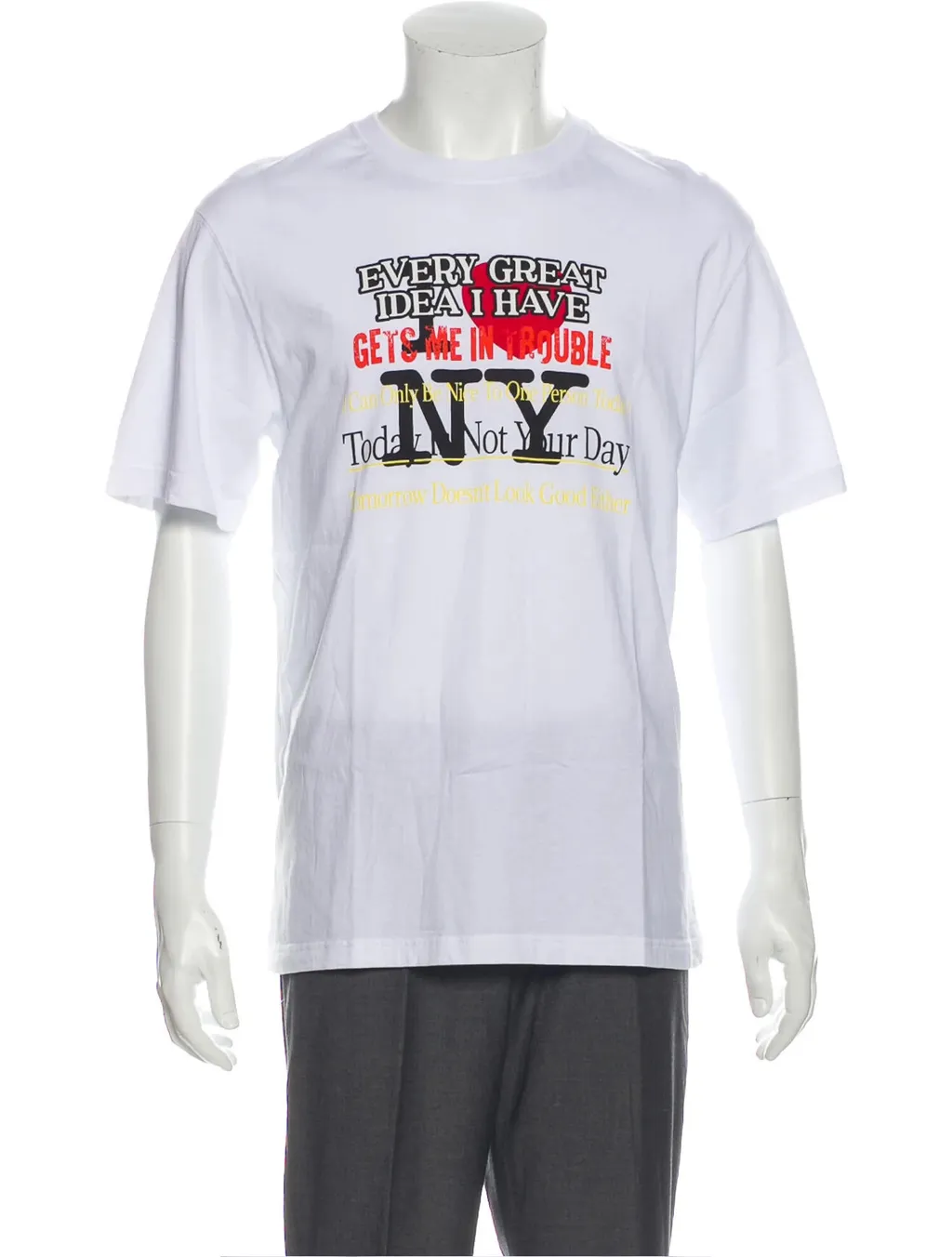 I Love Ny Printed Cotton T-Shirt