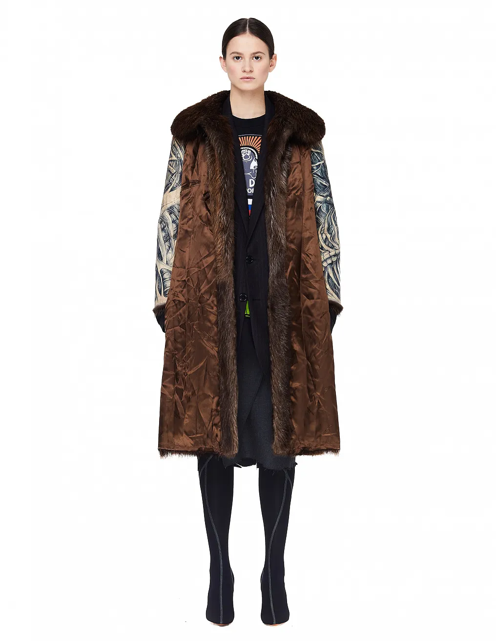 Inside Out Fur Coat