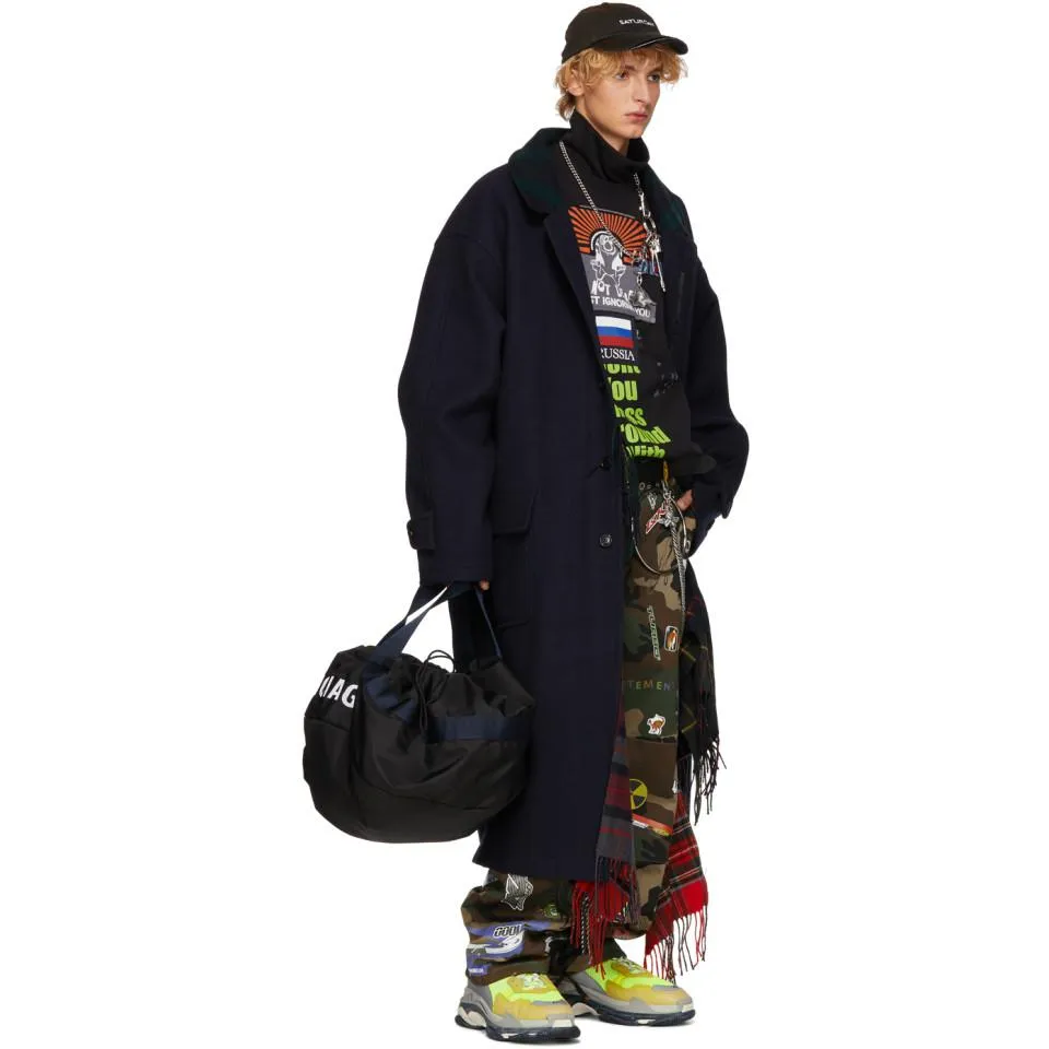 Layer Scarf Overcoat