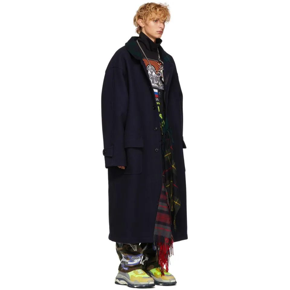 Layer Scarf Overcoat