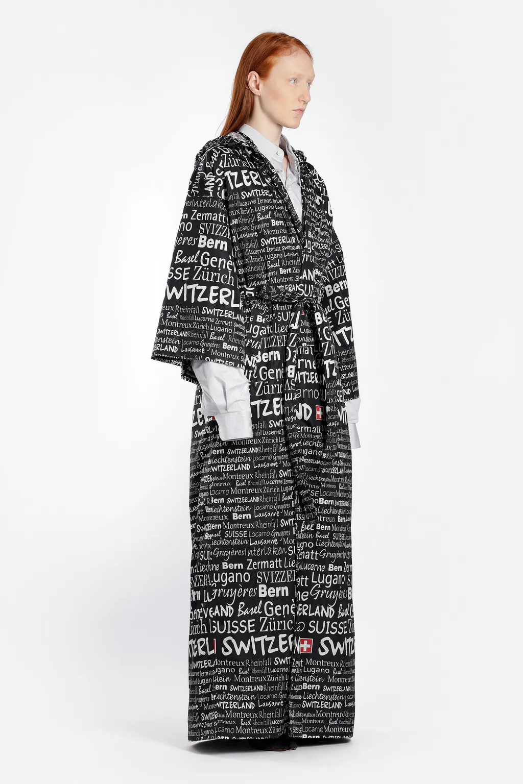 Logo Swiss Kimono Coat