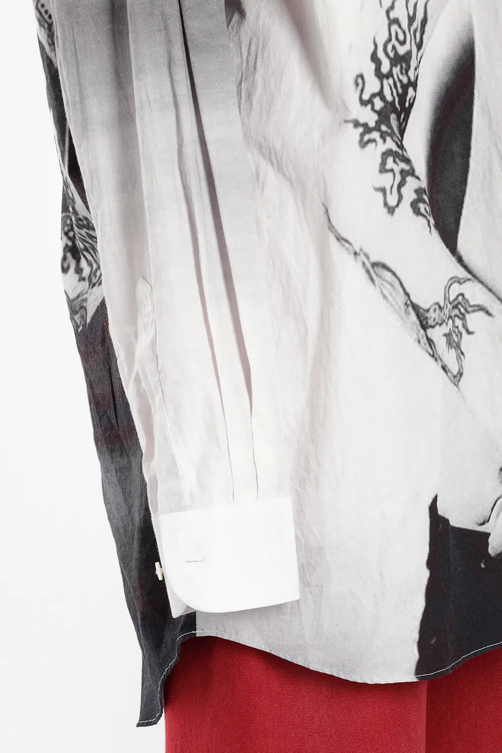 Marilyn Manson Print Button-Down Shirt