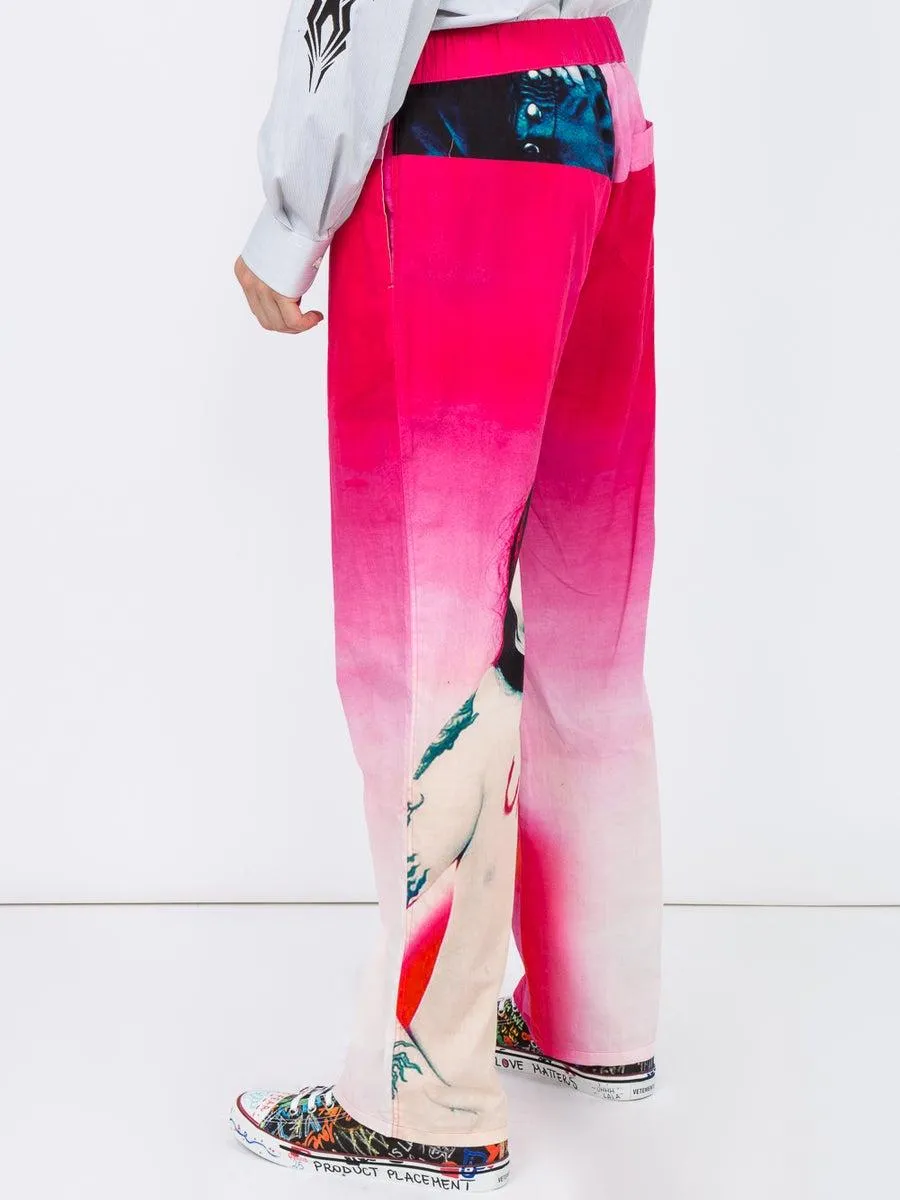 Pink Printed Trousers