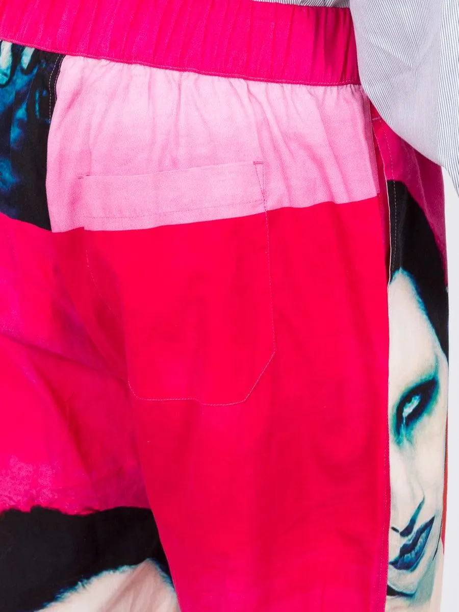Pink Printed Trousers