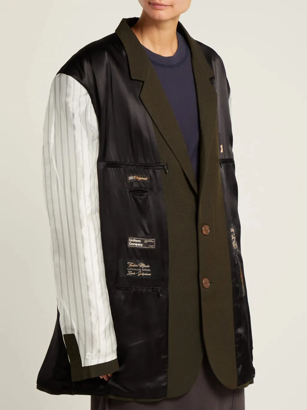 Deconstructed Inside Out Blazer