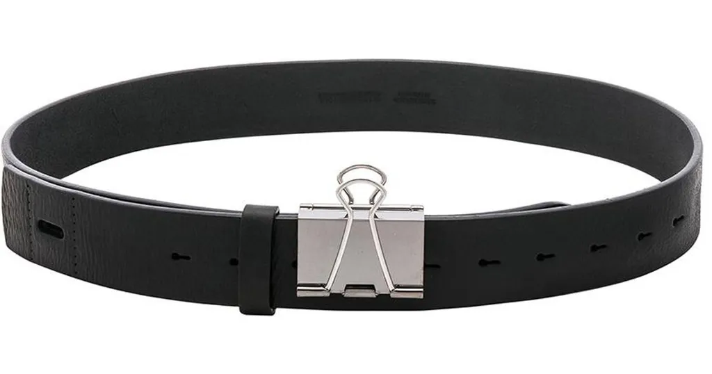 Paperclip Leather Belt