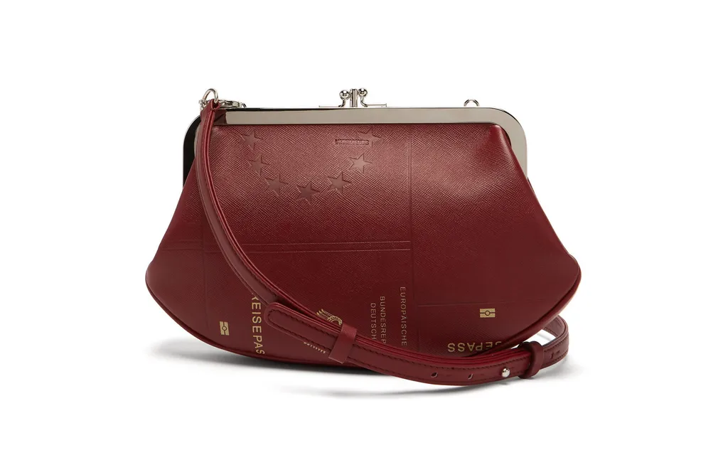 Passport Granny Bag Germany Leather Shoulder Bag