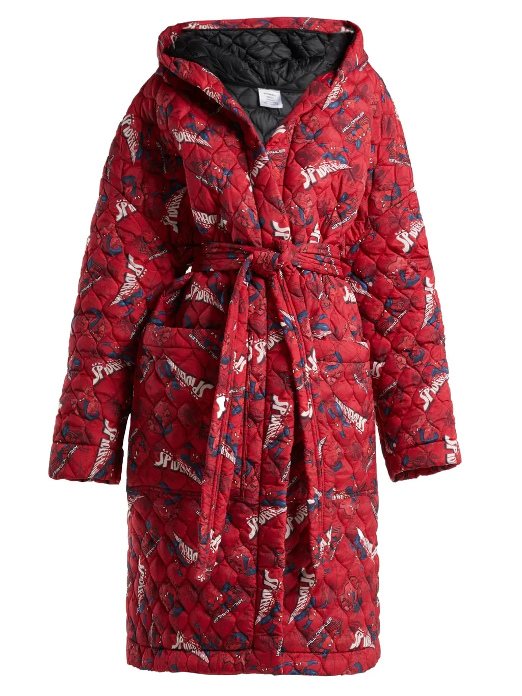Spiderman Hooded Quilted Coat