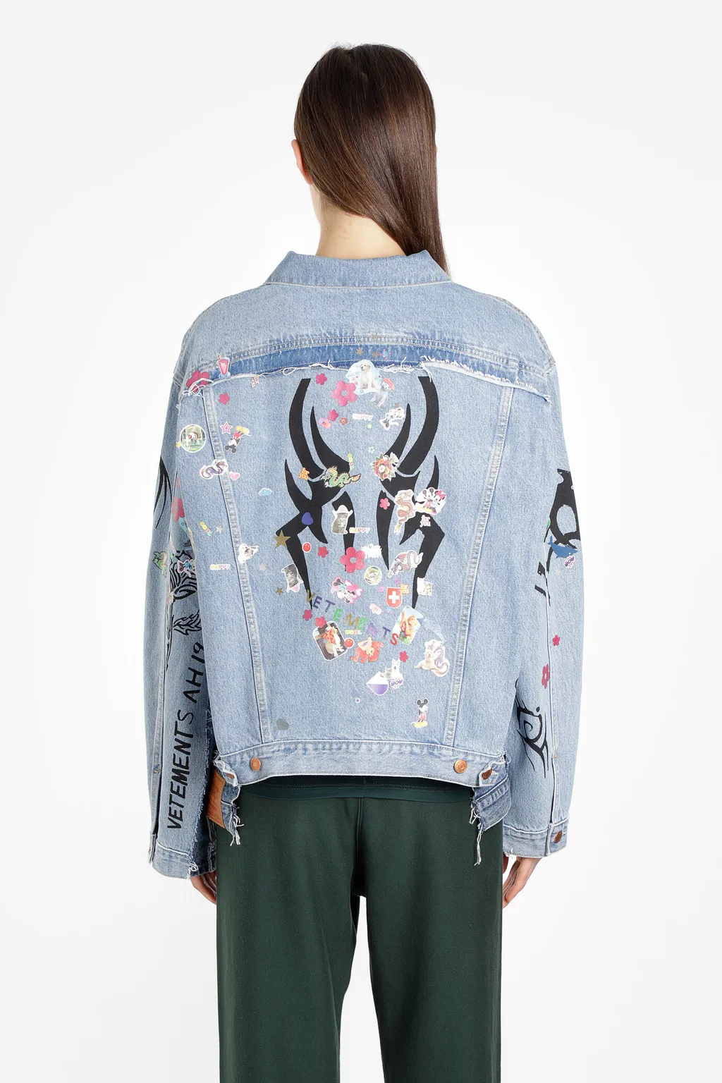 Tribal Deconstructed Denim Jacket