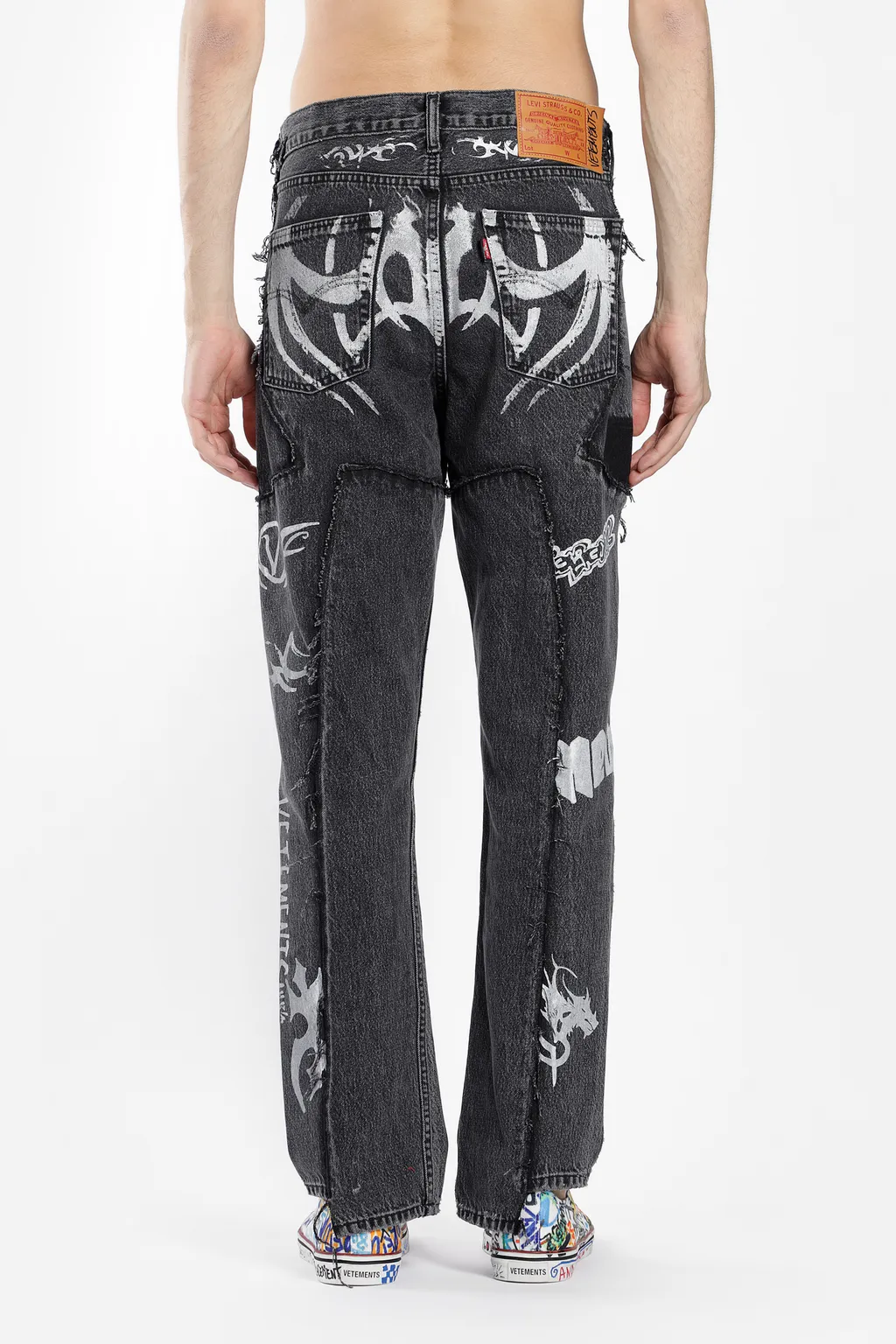 Tribal Deconstructed Jeans Grey