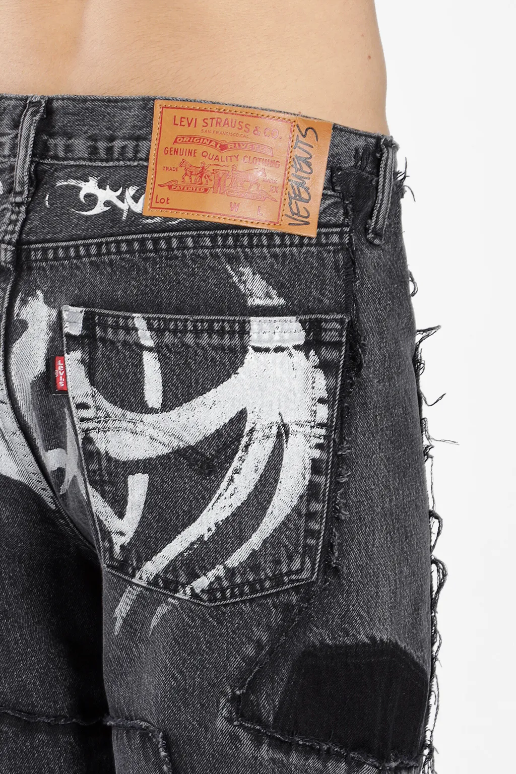 Tribal Deconstructed Jeans Grey