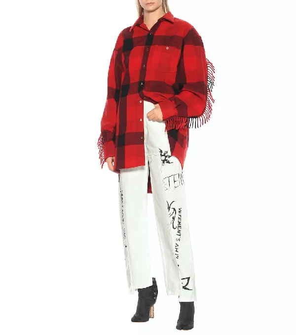 White Tribal Print Jeans