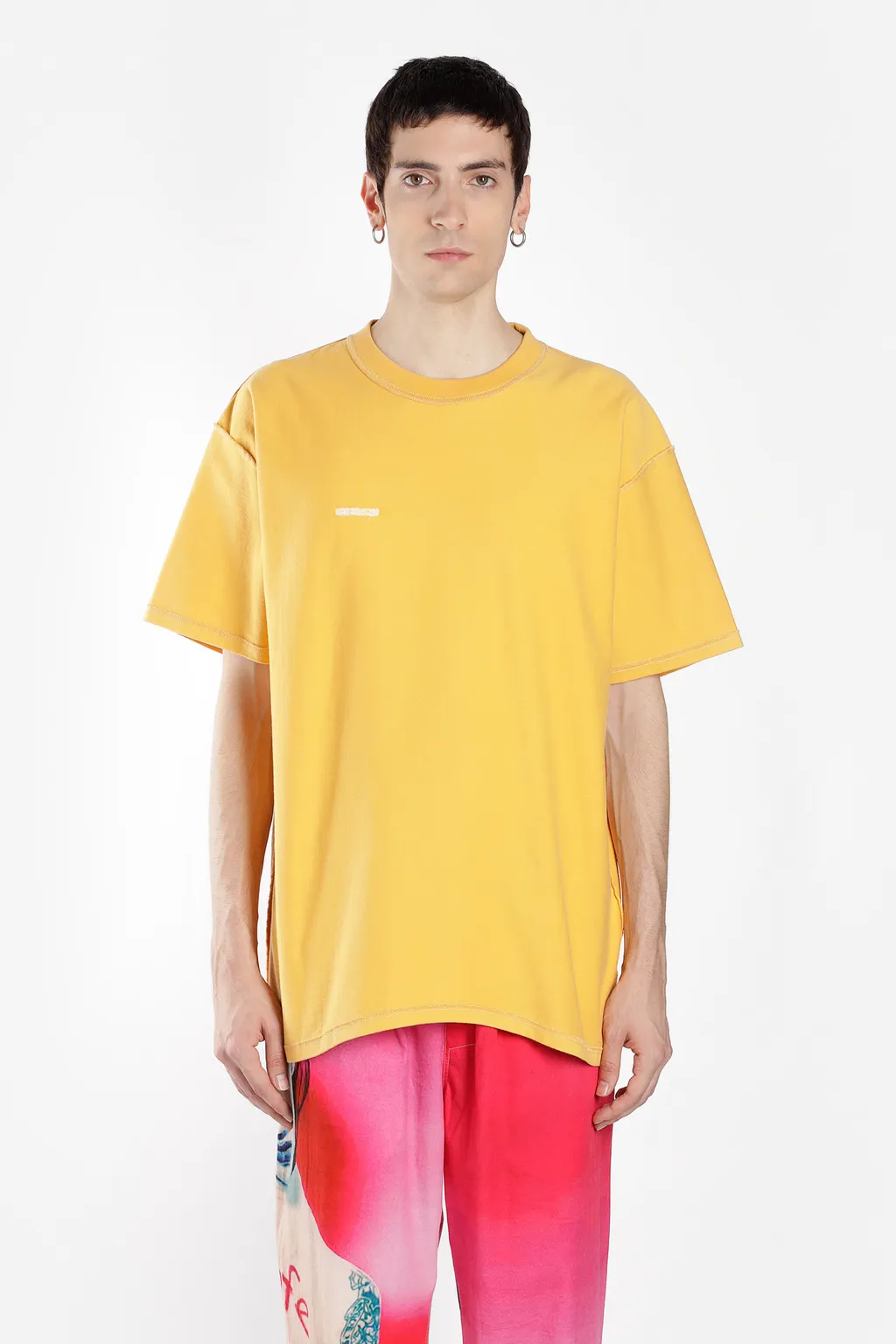 Yellow Inside Out Cotton T-Shirt