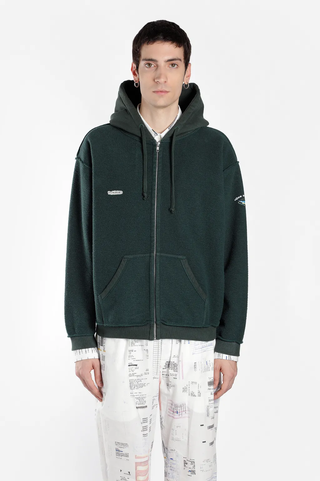 Zip Up Inside Out Hoodie