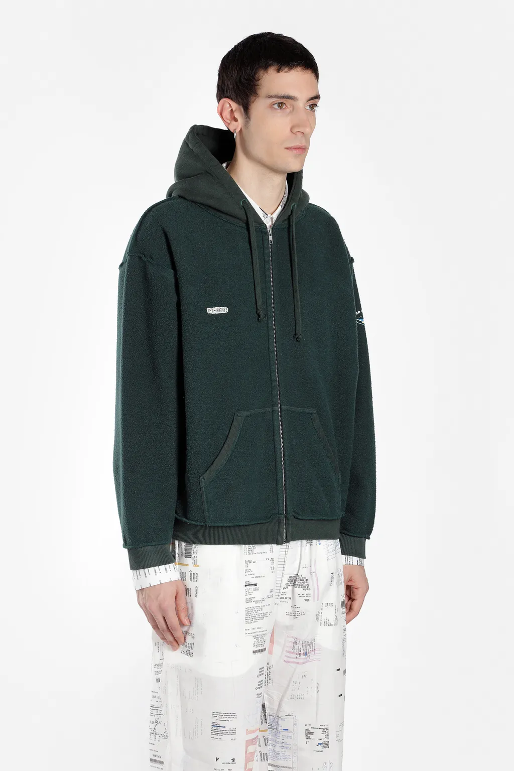 Zip Up Inside Out Hoodie