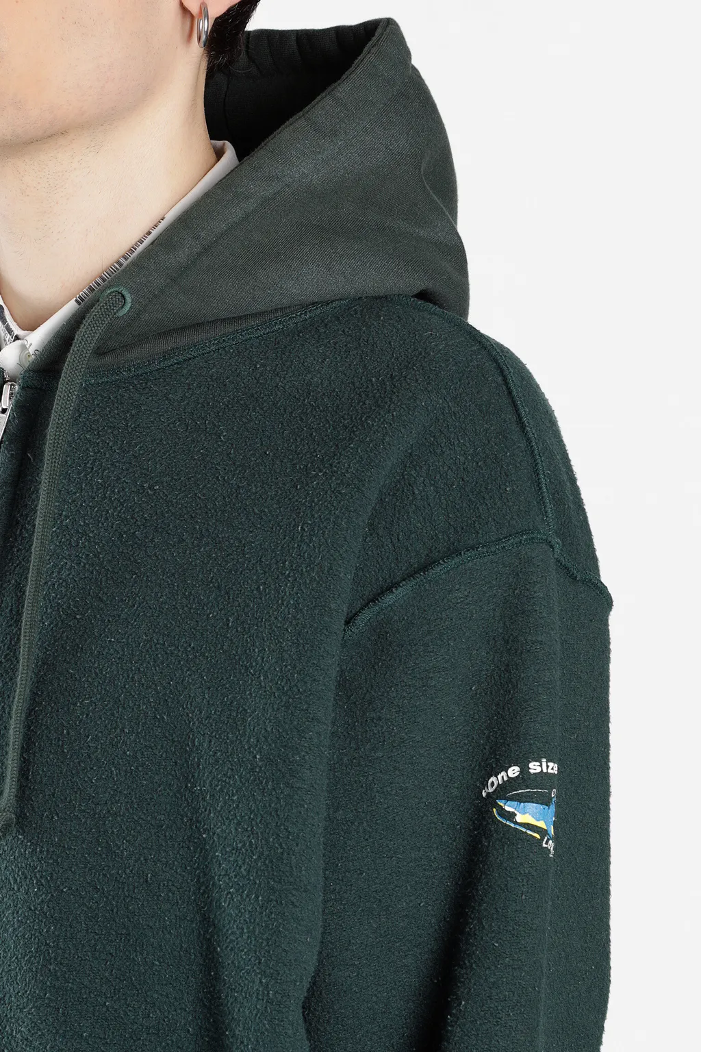Zip Up Inside Out Hoodie