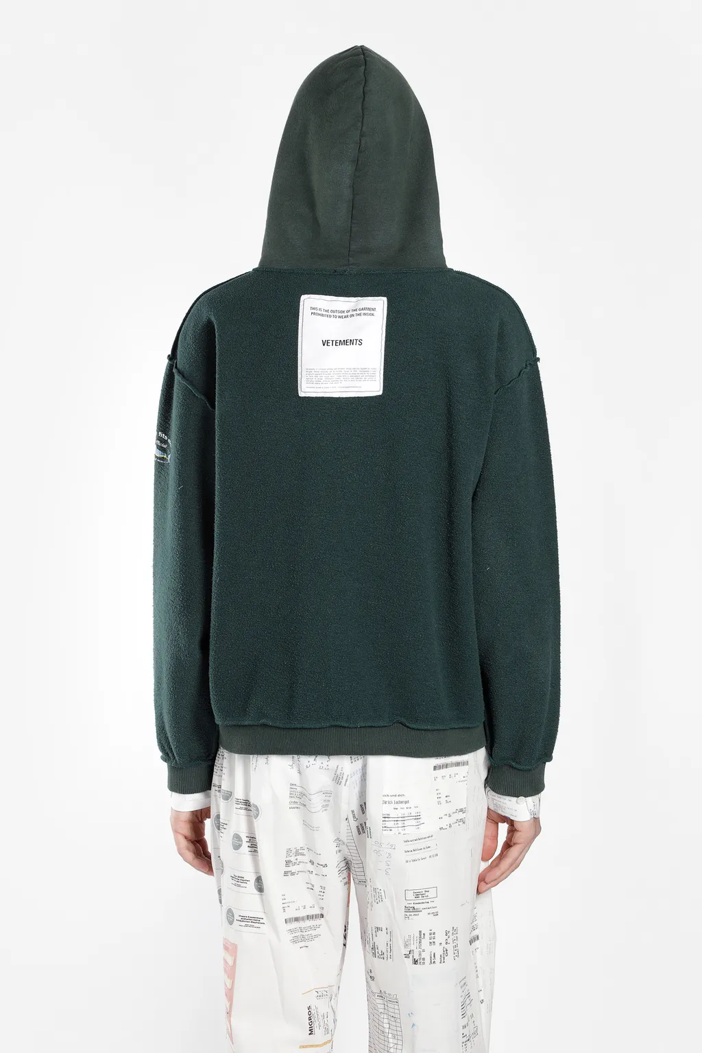 Zip Up Inside Out Hoodie