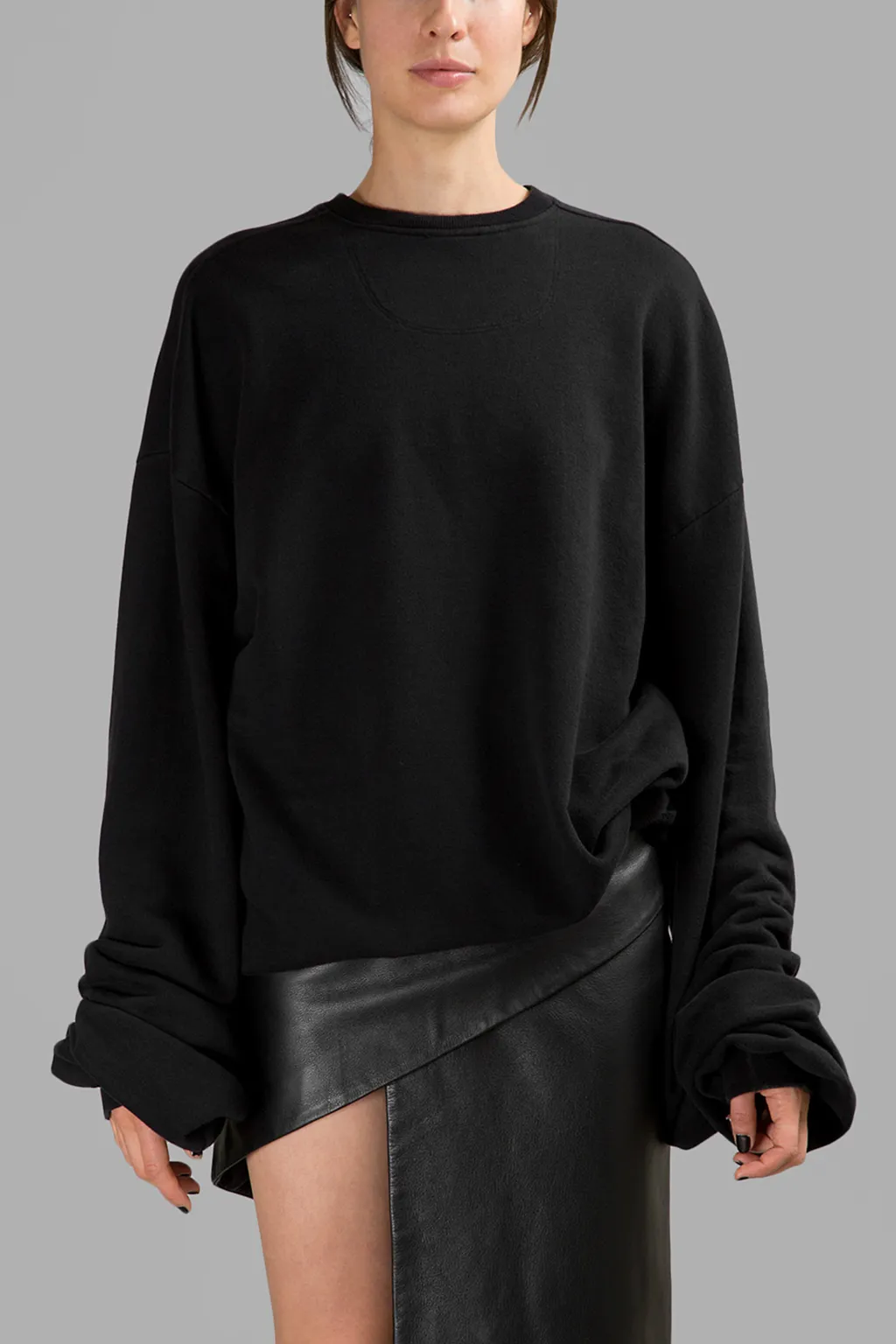 Black Oversized Sweatshirt