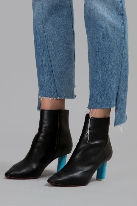 Blue Patchwork Jeans