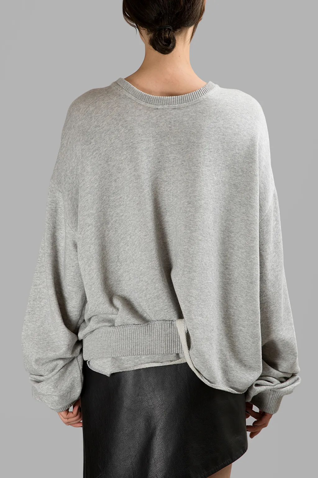 Grey Oversized Sweatshirt