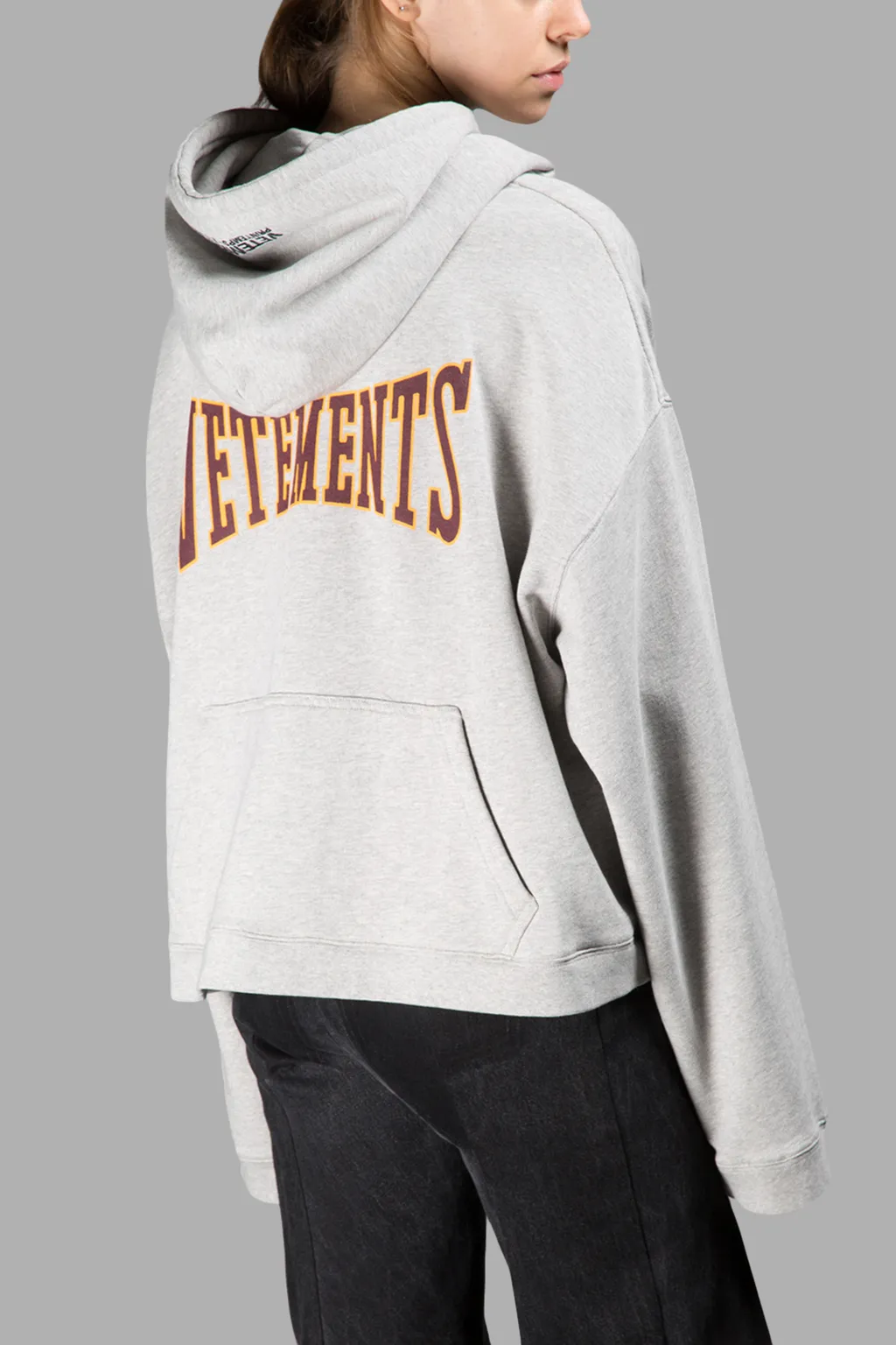 Backwards Grey Hoodie