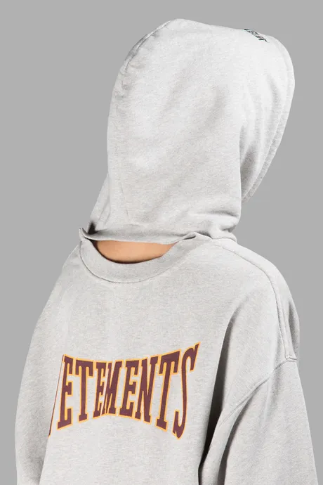 Backwards Grey Hoodie