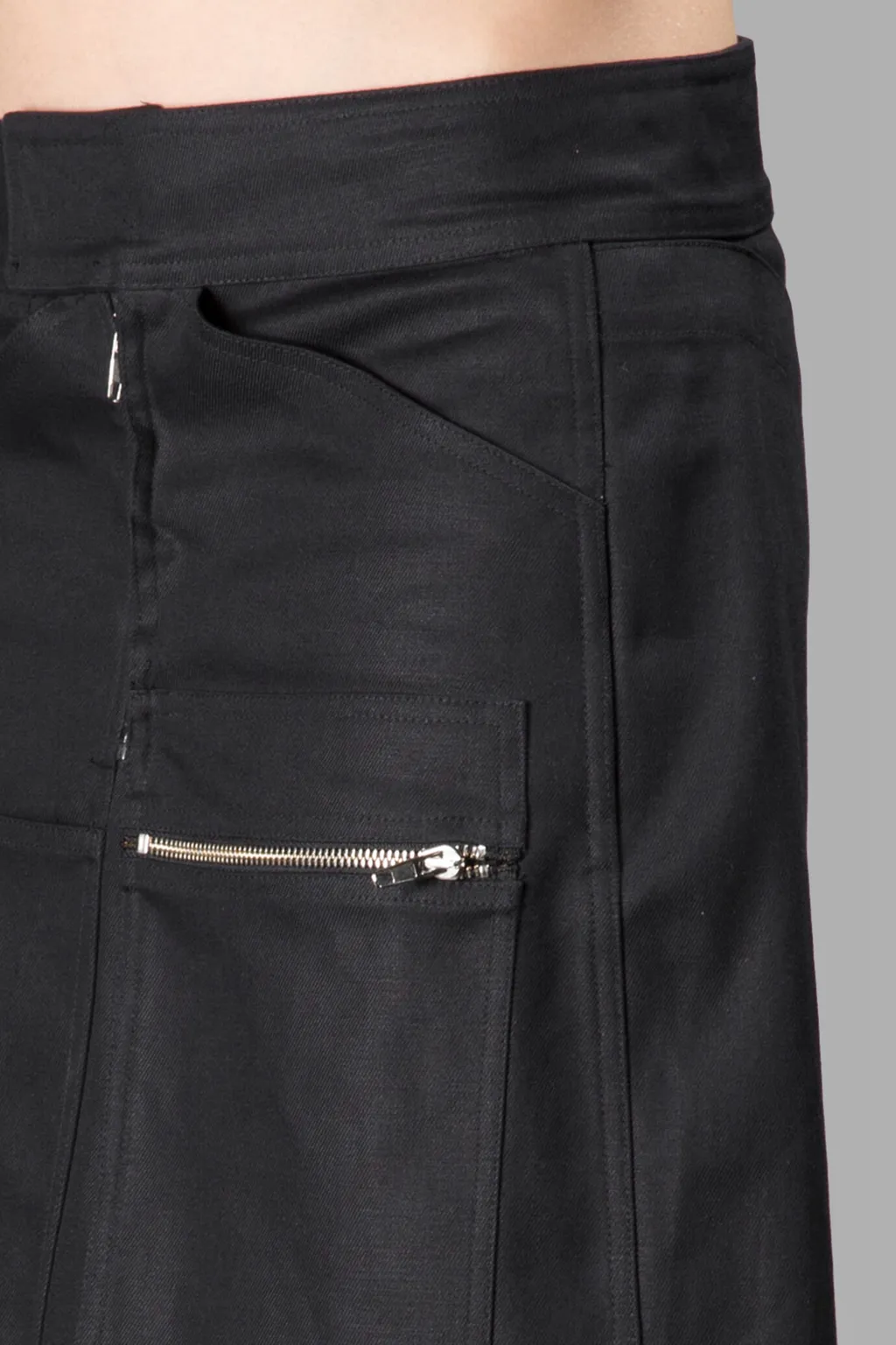 Black Cargo Skirt