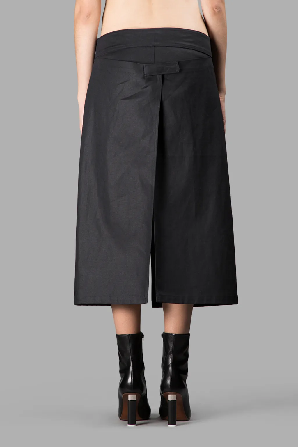 Black Cargo Skirt