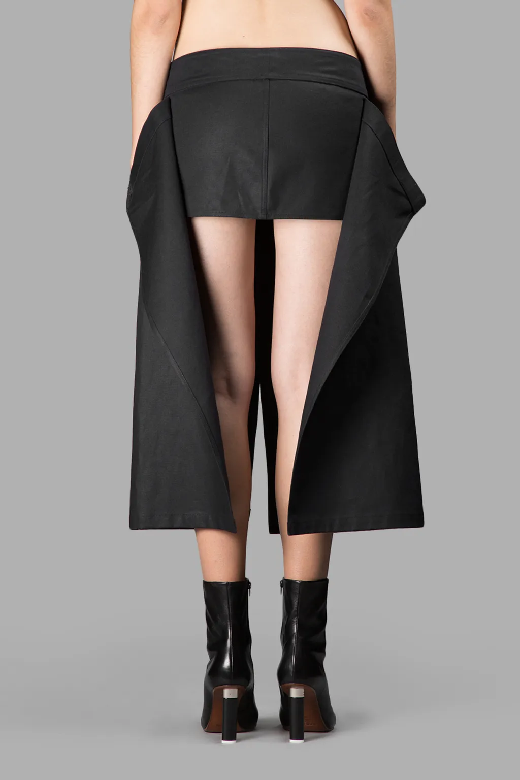Black Cargo Skirt