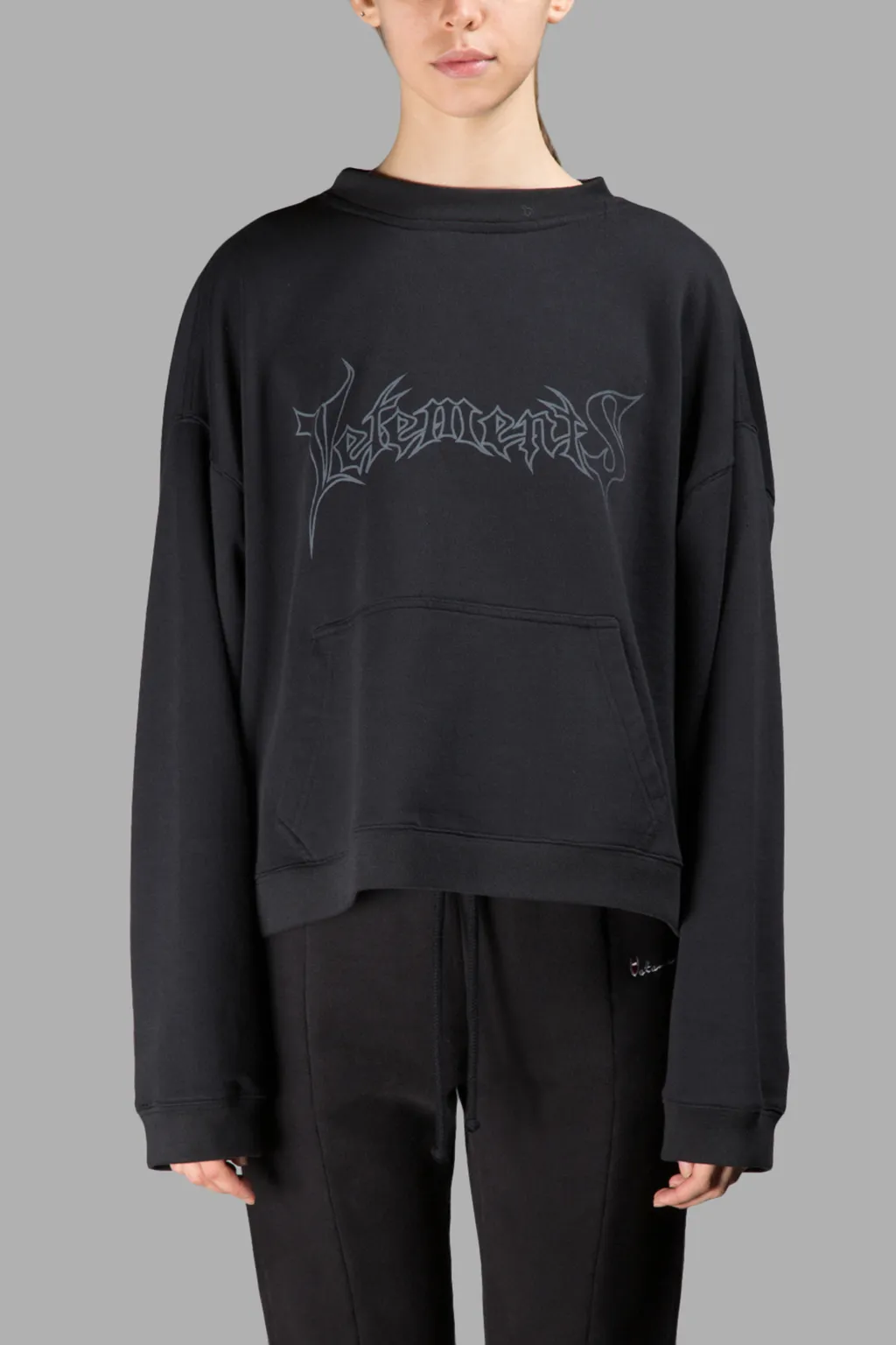 Black Champion Metal Logo Hoodie