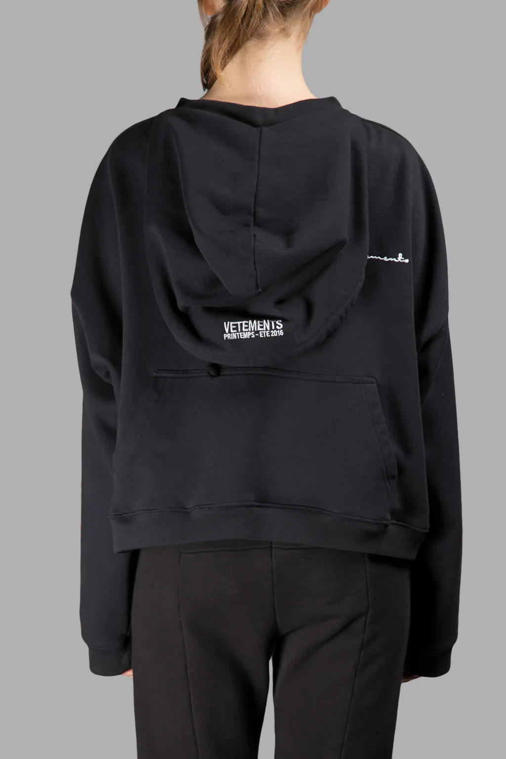 Black Champion Metal Logo Hoodie