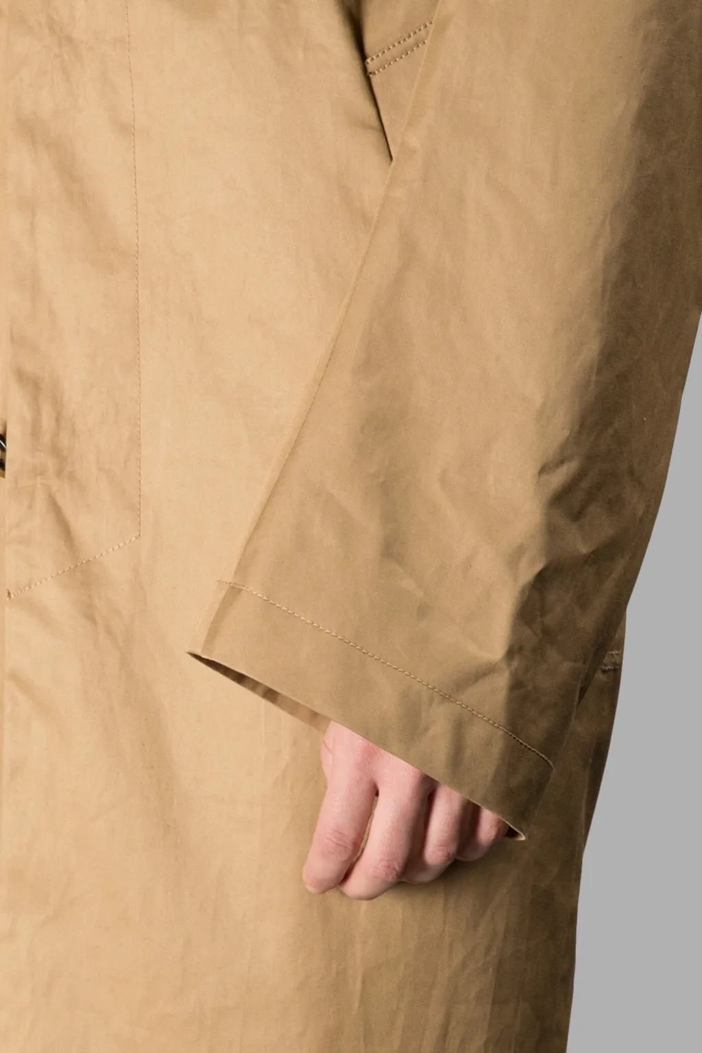 Beige Belted Trench Coat
