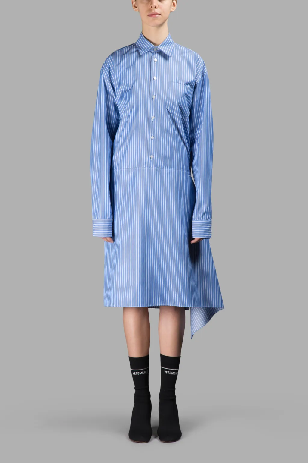 Striped Shirt Dress