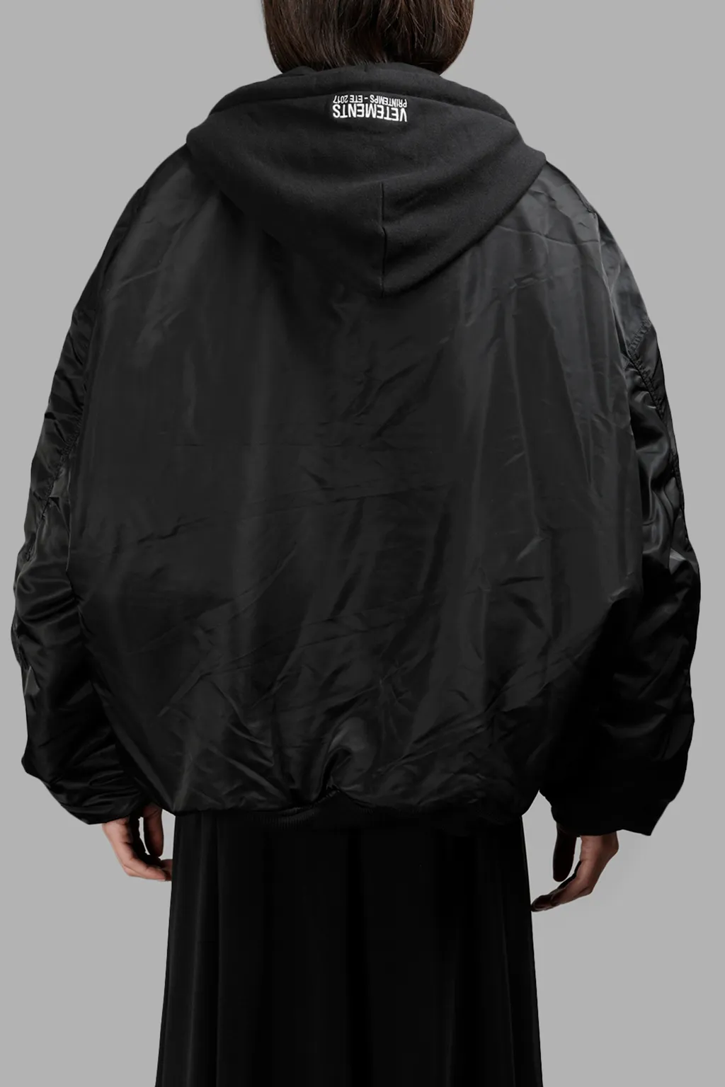 Alpha Reversible Cropped Bomber Jacket