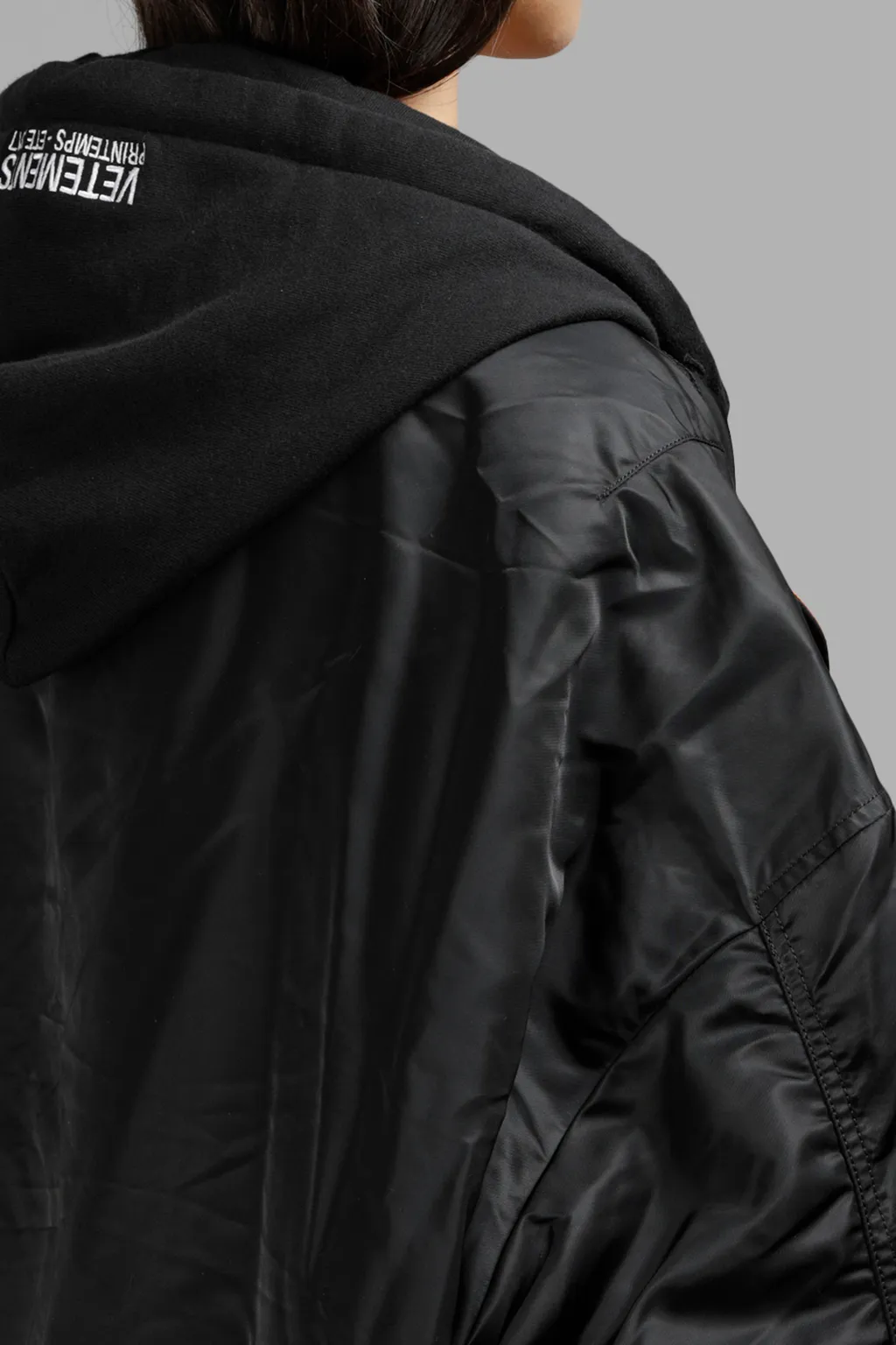 Alpha Reversible Cropped Bomber Jacket