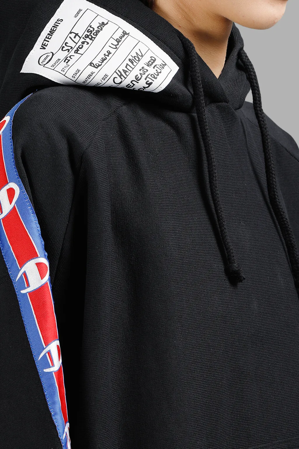 Black Champion Tapes Hoodie