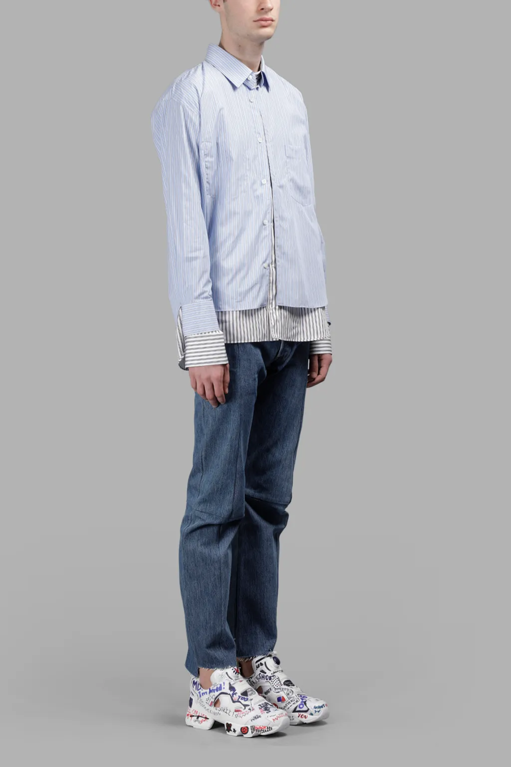 Double Stitched Striped Shirt