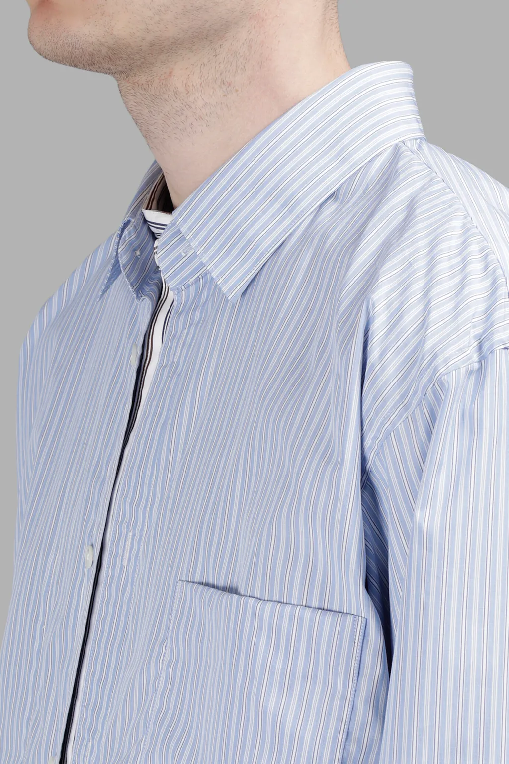 Double Stitched Striped Shirt