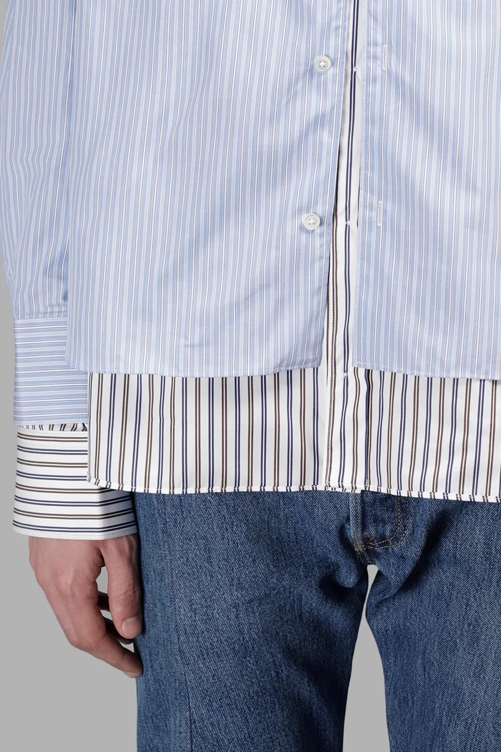 Double Stitched Striped Shirt