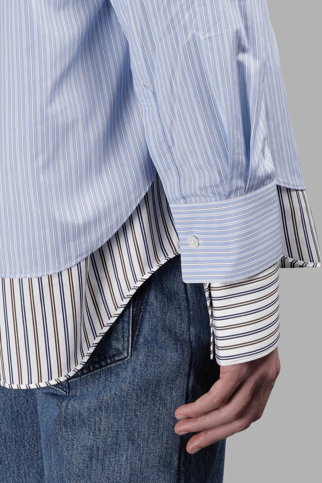 Double Stitched Striped Shirt