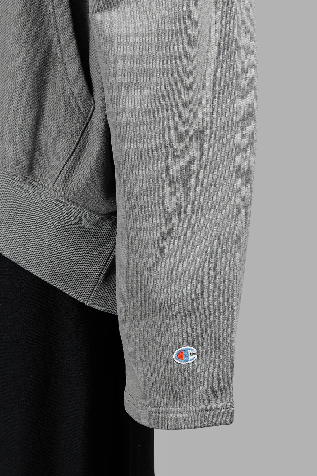 Grey Open Shoulder Champion Hoodie