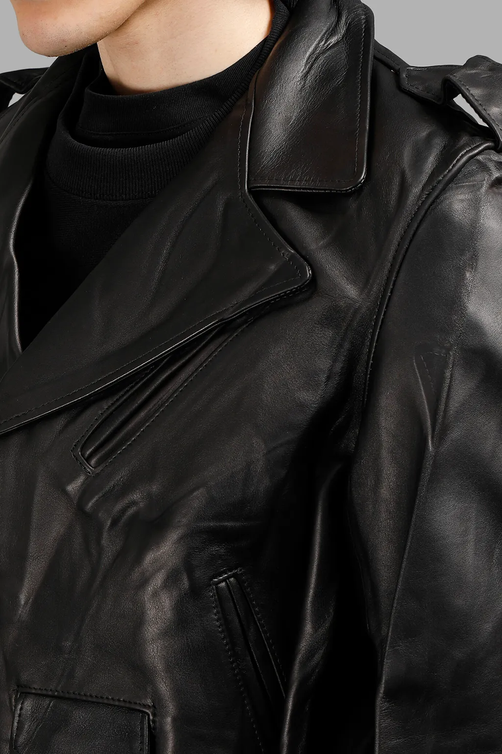 Black Leather Biker Jacket