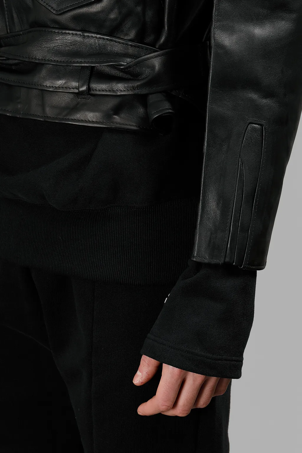 Black Leather Biker Jacket