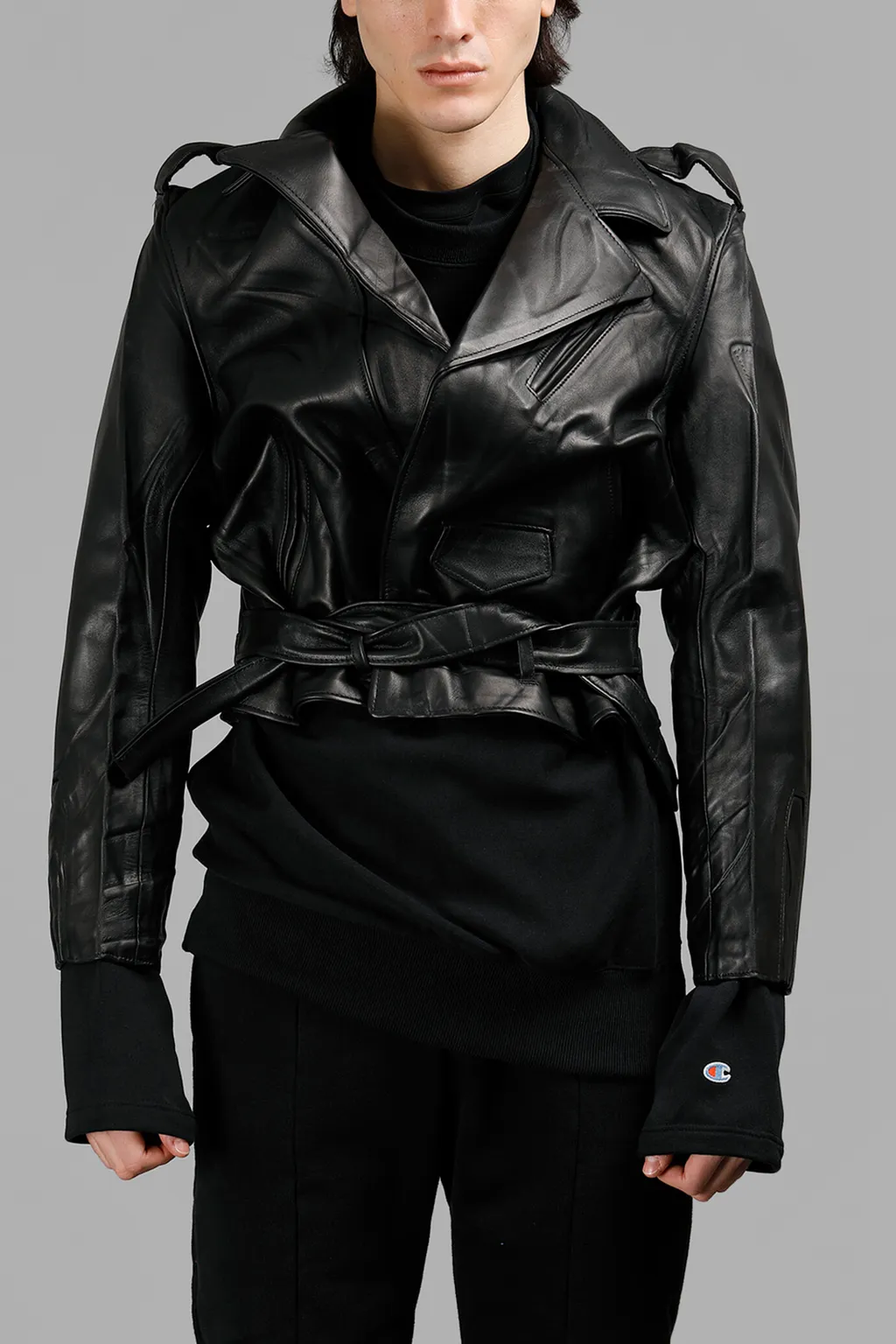 Black Leather Biker Jacket