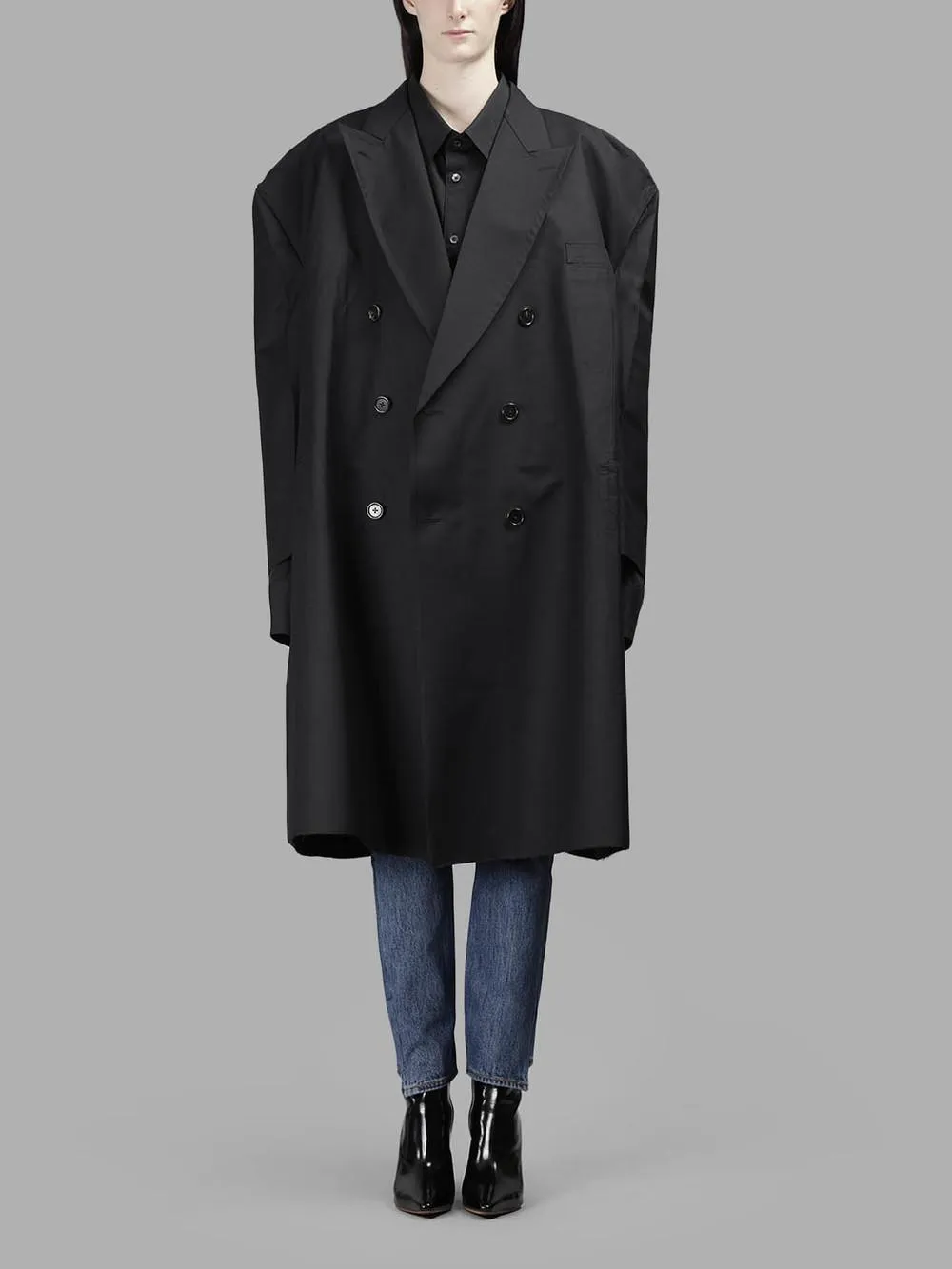 Oversized Double-Breasted Coat