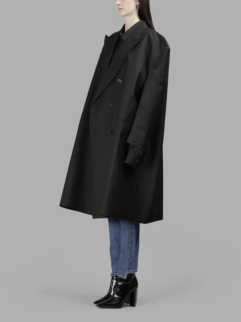 Oversized Double-Breasted Coat