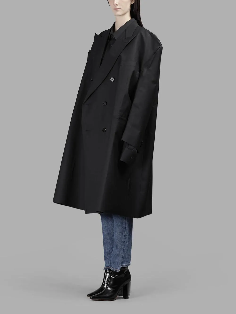 Oversized Double-Breasted Coat