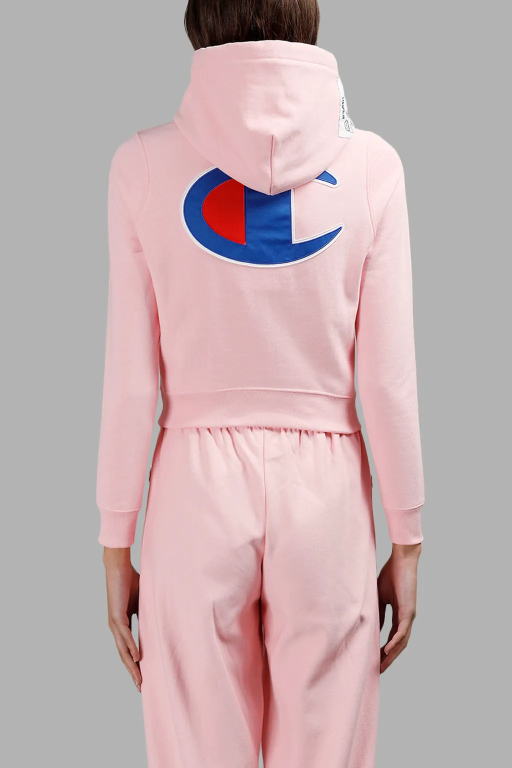 Pink Fitted Champion Hoodie