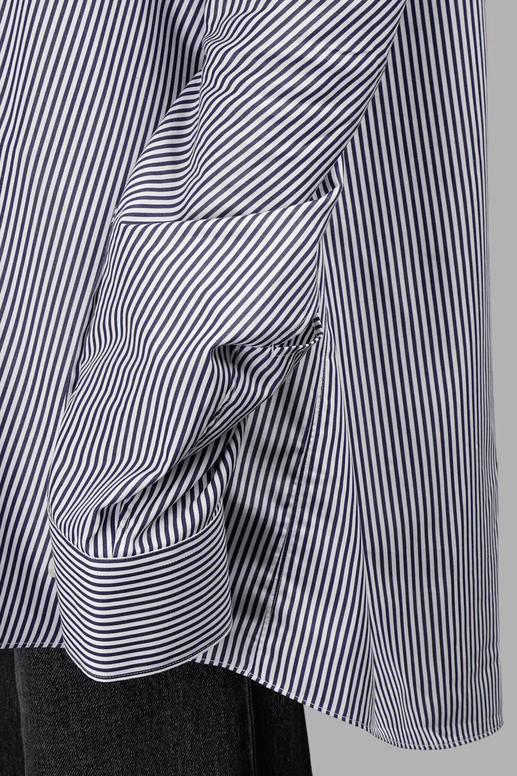 Striped Oversized Button-Down Shirt